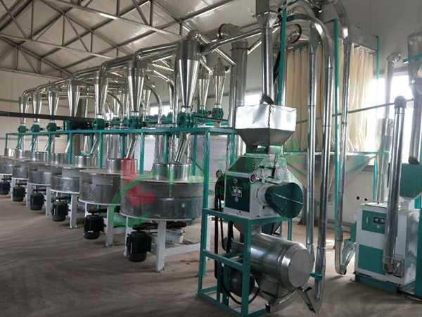 輝縣120噸玉米粉加工設(shè)備生產(chǎn)現(xiàn)場